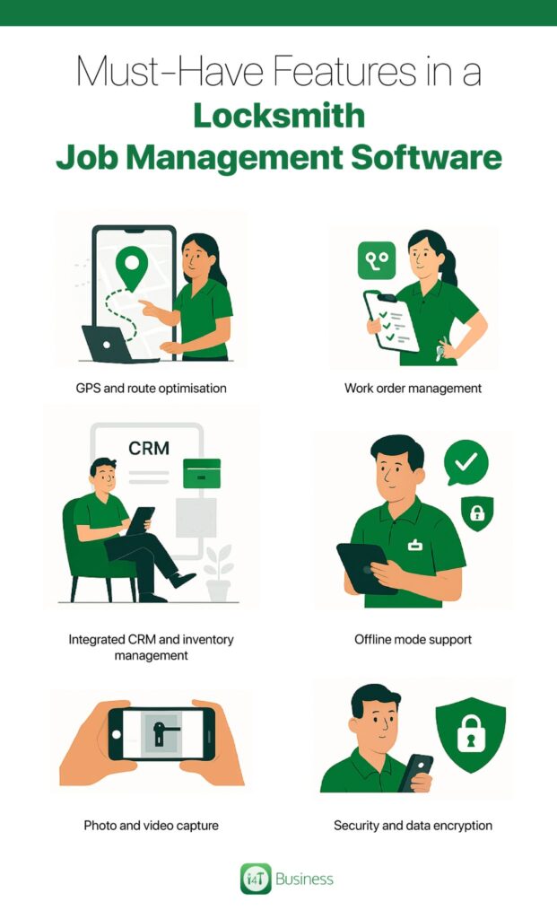 key benefits of mobile applications for locksmiths and other field service technicians?